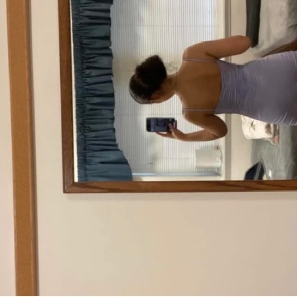 Women's Neon Orange Mini Dress - Picture 9 of 9